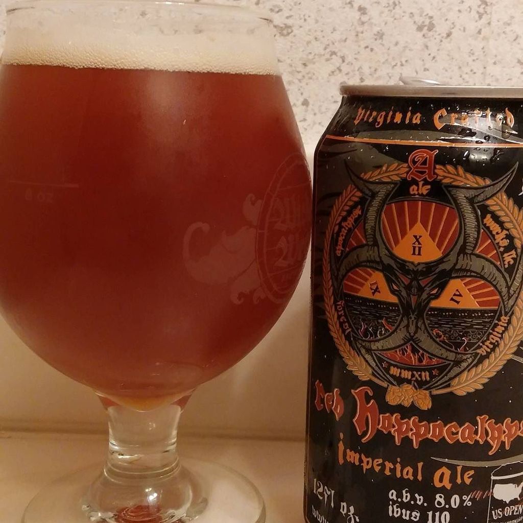 CheersVA's tweet photo. #apocolypsealeworks "Red Hoppocalypse" Imperial Red Ale. #vabeer #craftbeer #craftbrew #be… https://t.co/wepWlo0DAW https://t.co/LrJKmPwYog