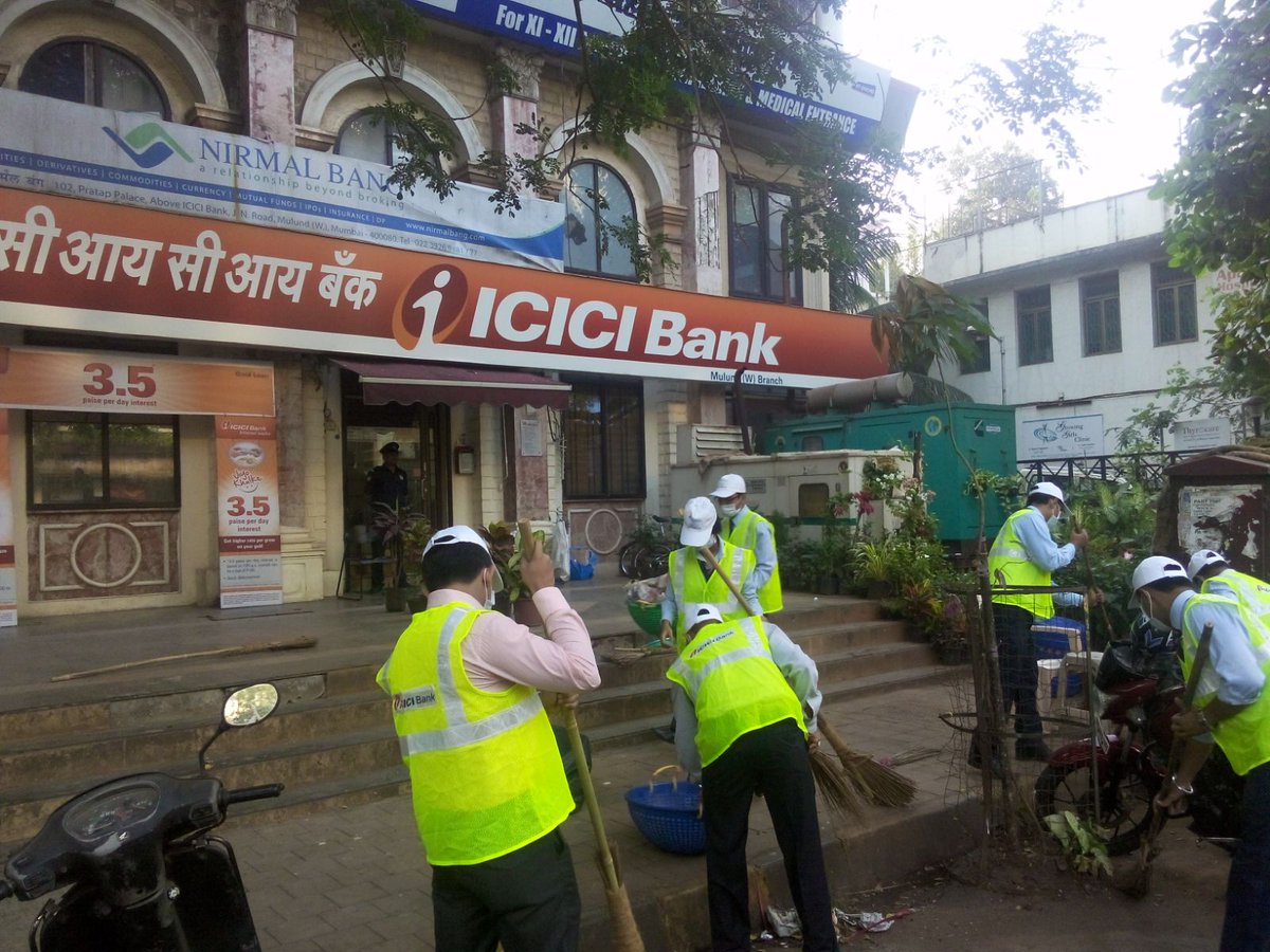 CKforCleanIndia's tweet photo. Colleagues from J N Road branch, Mulund West, Mumbai aligned themselves to the vision of #MyCleanIndia today. https://t.co/tZGO5qV3IT