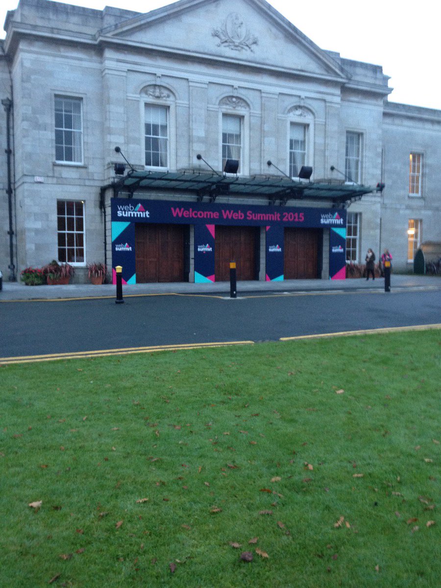 Helenaok1's tweet photo. Early start #WebSummit2015 https://t.co/U6g1ff2VUC