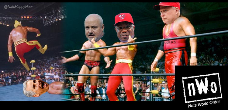NatsHappyHour's tweet photo. #NWO now stands for #Nats World Order! #Dusty is the 3rd man!!!!!!!! #Fixed #Heelturn https://t.co/1dtVormKul