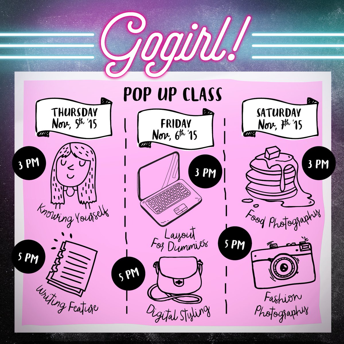 Calling out all the passionate people to join our class in Gogirl! Passion Expo with Samsung Galaxy J2!