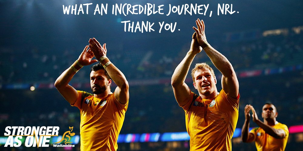 WallabiesReply's tweet photo. @NrlEsp We carried the ball, but you carried us there. Thanks for backing us Australia. https://t.co/pr8Vi7WP80