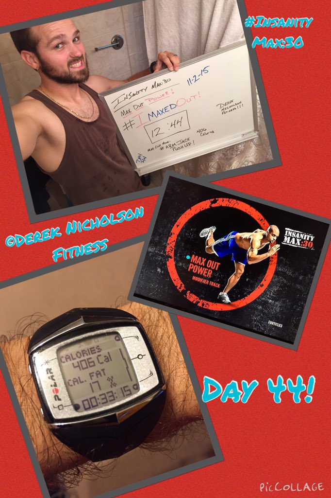 Dig_It7's tweet photo. #iMaxedOut @12:44 this morning with #MaxOutPower and man was it tough! def feel the burn! Thanks @shauntfitness https://t.co/DvLb76enp6