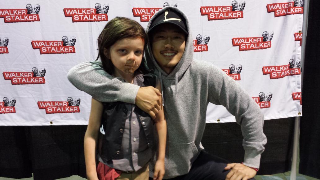 piratecris's tweet photo. @WalkrStalkrCon my highlights with @pintsizeddaryl - @steveyeun @classifiedmoto both of them were awesome with him! https://t.co/Dq4M7tpXDk