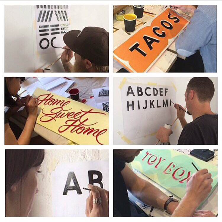 Beginners Sign painting Masterclass at MAKEit #makeitconference #newcastlecreatives makeitconference.com/masterclass-si…