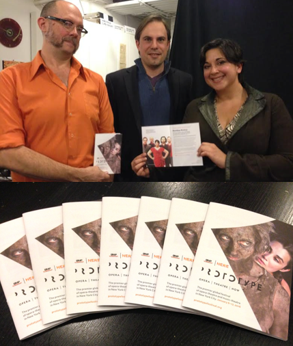 PROTOTYPEfest's tweet photo. Jeff, Drew & Kamala of @bombayrickey modeling the new hot-off-the-press #prototypefest brochures. #werk https://t.co/x2yCCeSeMO