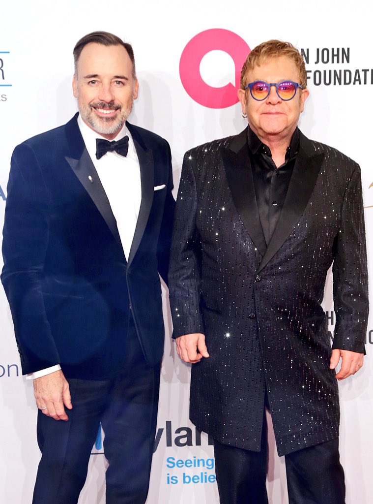 PatrickMcMullan's tweet image. Mr. #DavidFurnish with Man of the Night @eltonofficial at the 14th Annual @ejaf #EnduringVision Benefit