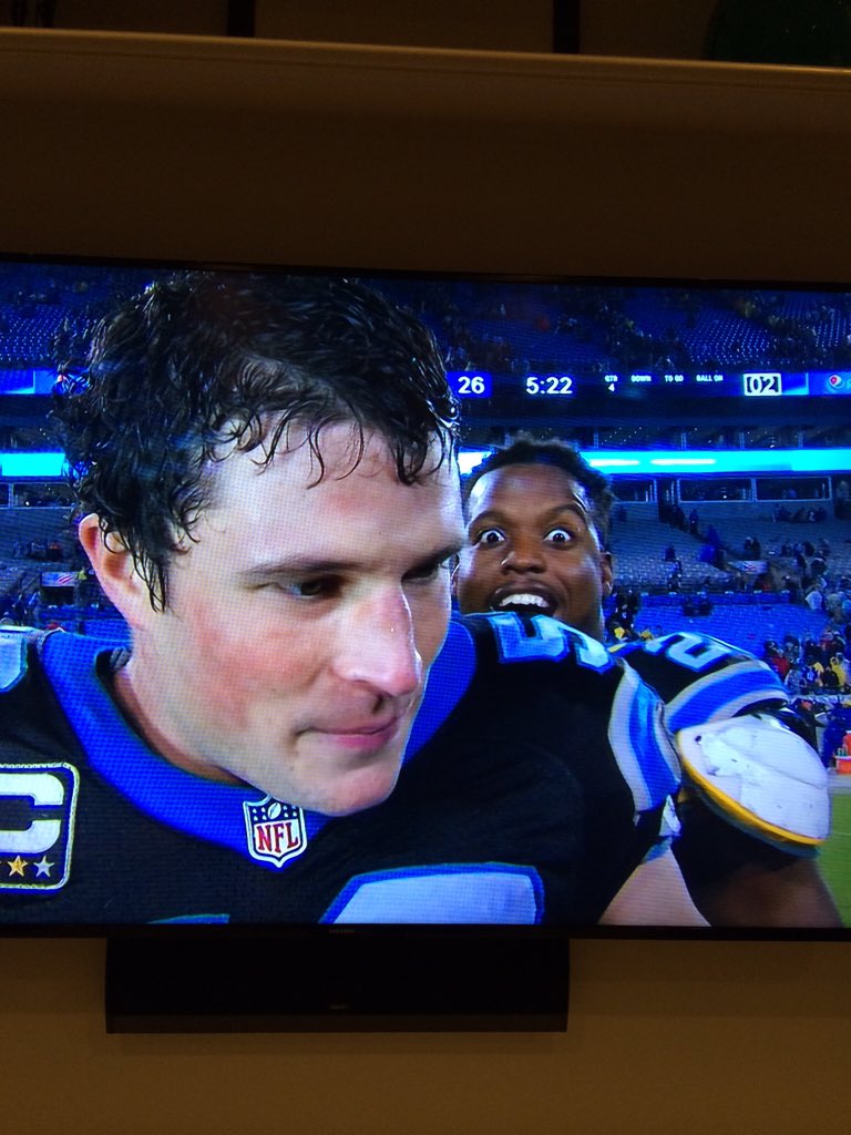 spd67's tweet photo. Gotta love @Jonathanstewar1  #KeepPounding #gopanthers https://t.co/UOFMtd5MhY