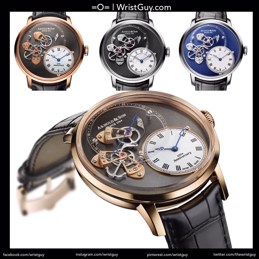 Arnold &amp; Son ~ Instrument DTSB ~ Limited Edition (125 pcs) ~ A&amp;S6003 ~ $51,500 #wristguy #arnoldandson #luxury