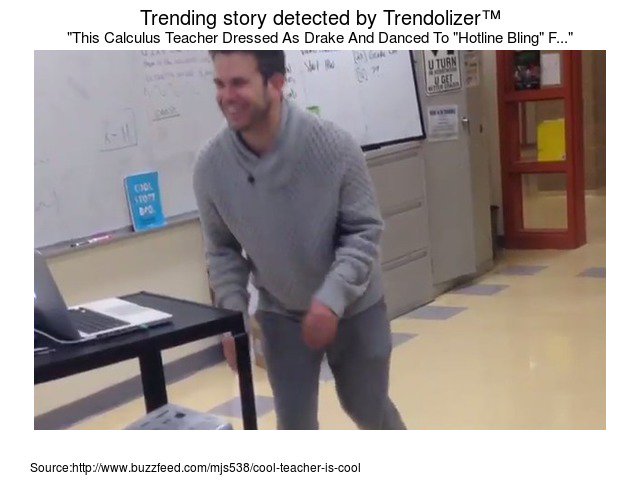 Trendolizer's tweet photo. This #CalculusTeacher Dressed As Drake And Danced To "Hotline Bling" For His Students https://t.co/GbKACOdAGB https://t.co/14iPpJEHF7