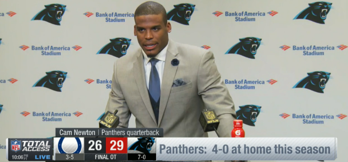 nflnetwork's tweet image. "There was never a doubt...as long as we have Captain America, @LukeKuechly, on our team...I like our odds" - Newton