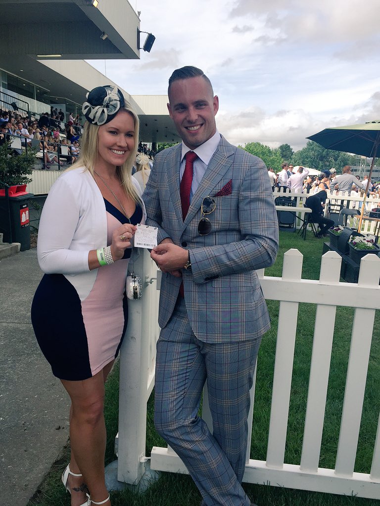 ClareSibthorpe's tweet photo. Latham's Dan Posch won 24K on the #MelbCup race in #Canberra because his wife Tracey liked the winning horse's name https://t.co/XLoComirL5