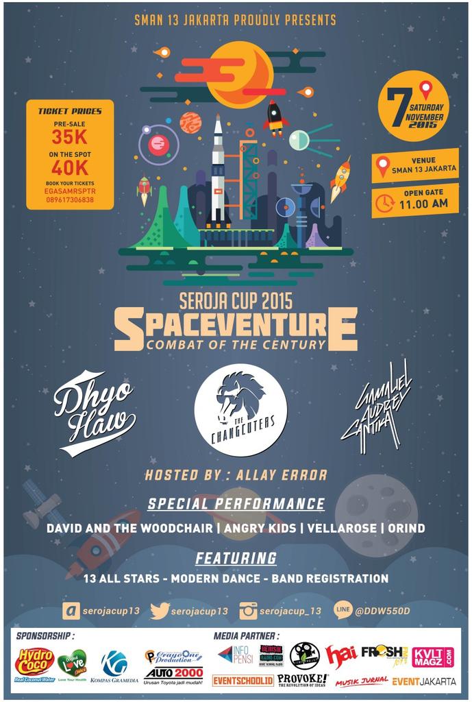 Are you ready? Lets join Spaceventure at SMAN 13 JAKARTA, 7 novemver 2015.