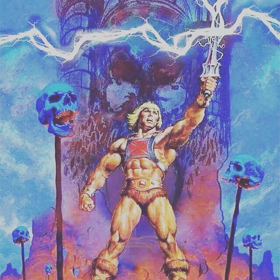 TemNoTrem's tweet photo. by @hanzozer0 He-Man and the Masters of the Universe made its debut 32 years ago, today. #heman #Skeletor #masterso… https://t.co/nkQiGkopbi