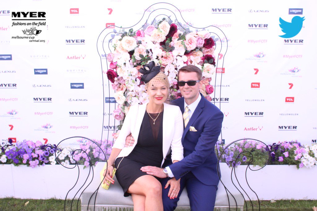 myerFOTF's tweet photo. Fun &amp; fashion at @flemingtonVRC #MyerFOTF #EmiratesMelbourneCup #MelbourneCup https://t.co/48KOH8kFyg