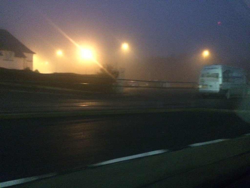 Lynnsweettweet's tweet photo. Heading to @GLA_Airport for #WebSummit - hope planes are taking off OK in this fog #terrifiedofflying https://t.co/O5zIotBlOz