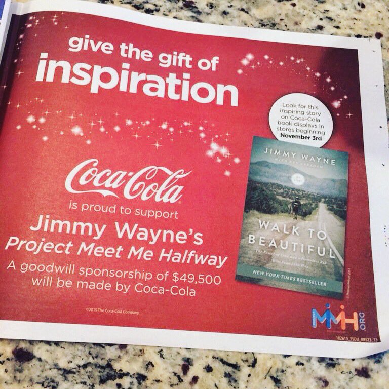 JimmyWayne's tweet photo. The largest brand in the world is supporting my book! Thank You, God  @CocaCola 
#walktobeautifulcoke https://t.co/mwy7SADYt8