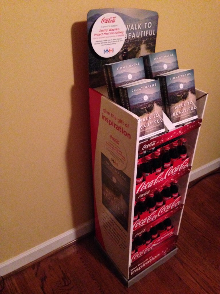 JimmyWayne's tweet photo. The largest brand in the world is supporting my book! Thank You, God  @CocaCola 
#walktobeautifulcoke https://t.co/mwy7SADYt8