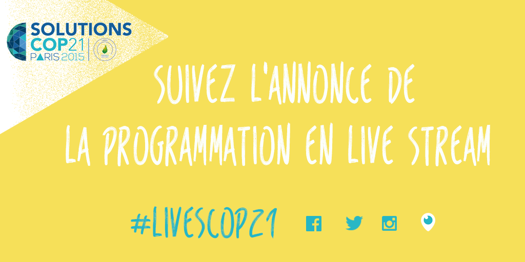 #LiveScop21 - Suivez en live la conférence de presse de #SolutionsCop21 dailymotion.com/solutionscop21