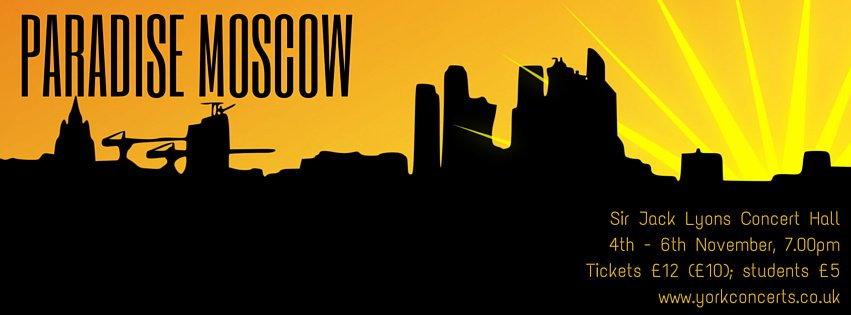 ParadiseMoscow's tweet photo. 1 DAY TO GO! Tickets at https://t.co/l69DXRzebc or call 01904 322439 or at box office 1-3.30pm! #FindingParadise https://t.co/fJRa11eJku