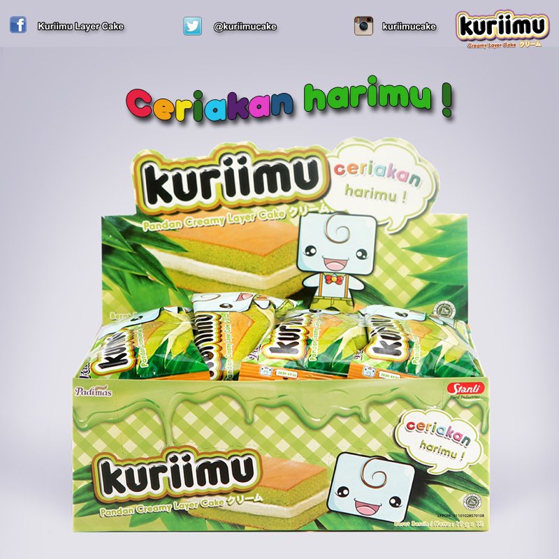 kuriimucake's tweet photo. Mau hari kamu makin ceria? Ngemil #Kuriimu aja! https://t.co/1emVibTL21