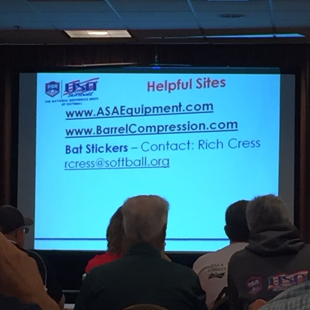 KCMetroASA learning how to test Bats this morning at the ASA Convention! #softballville15 #PlayASA #ASA