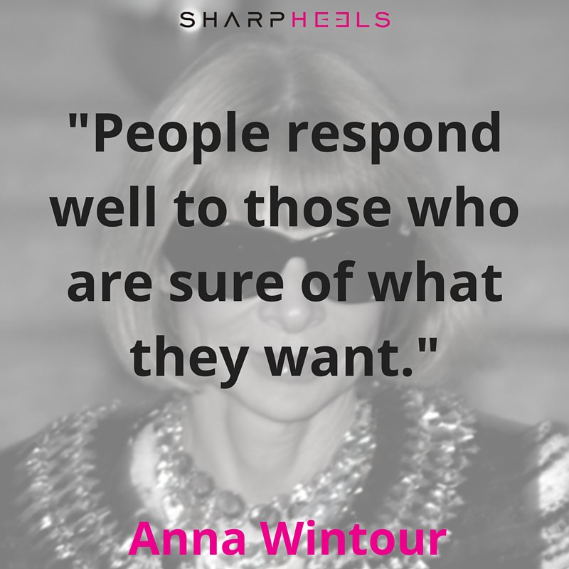 Happy Bday Anna Wintour! \"People respond well to those who are sure of...\" 