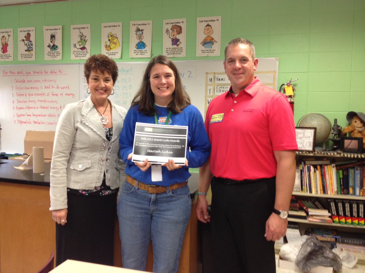 GMS teacher Mariah Sirkin awarded <a href="/gef_gw/">GW Edu. Foundation</a> grant for Lasers, Lenses and Prisms, Oh my!  
Sounds like fun!  Congrats!