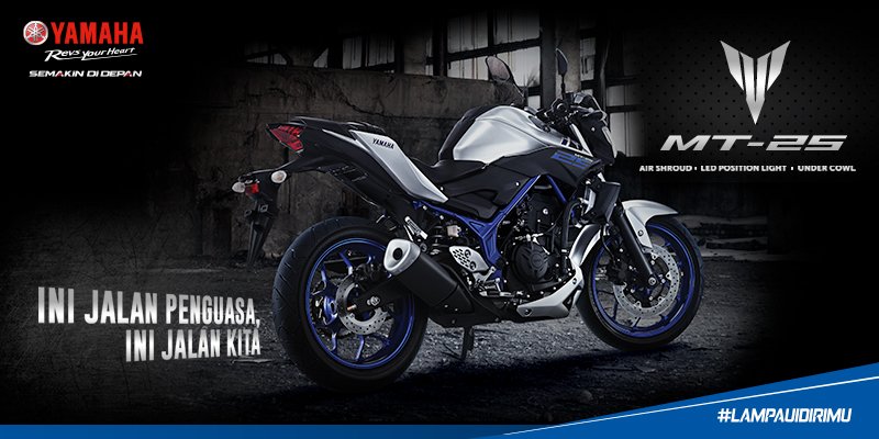 yamahaindonesia's tweet photo. Dan sang adik dari MT 09 yakni MT 25 sob. The Real Naked Bike from Yamaha #Nakedvolution https://t.co/KRKyGijnKF