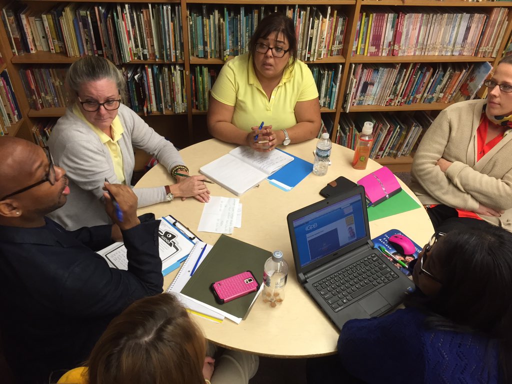 JanineCasella's tweet photo. Our @CoopersPoynt Data team committee meets to discuss transitioning the library into a sea of data #datainforms https://t.co/EWPH5k2Rdp