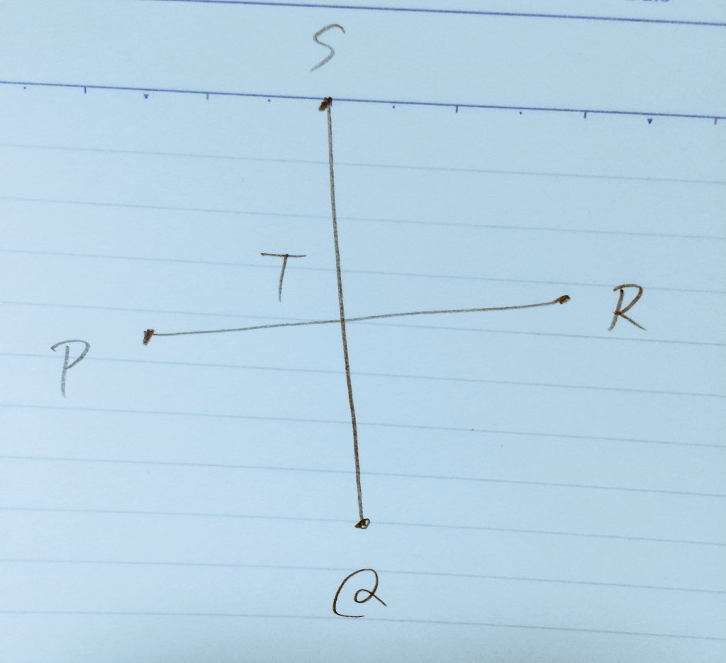 E_UREKA's tweet photo. 74

TがPRの中点であることを示したい→

PRの中点とQSの中点が一致することを示せばいい https://t.co/p2ztufcrpH