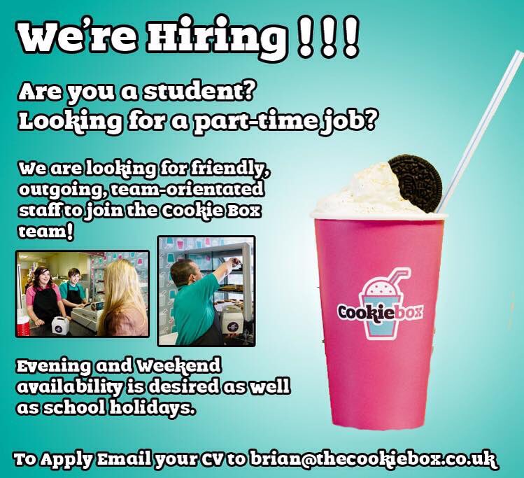 _TheCookieBox's tweet photo. #Jobs in #Belfast https://t.co/pZSKG0MdUu