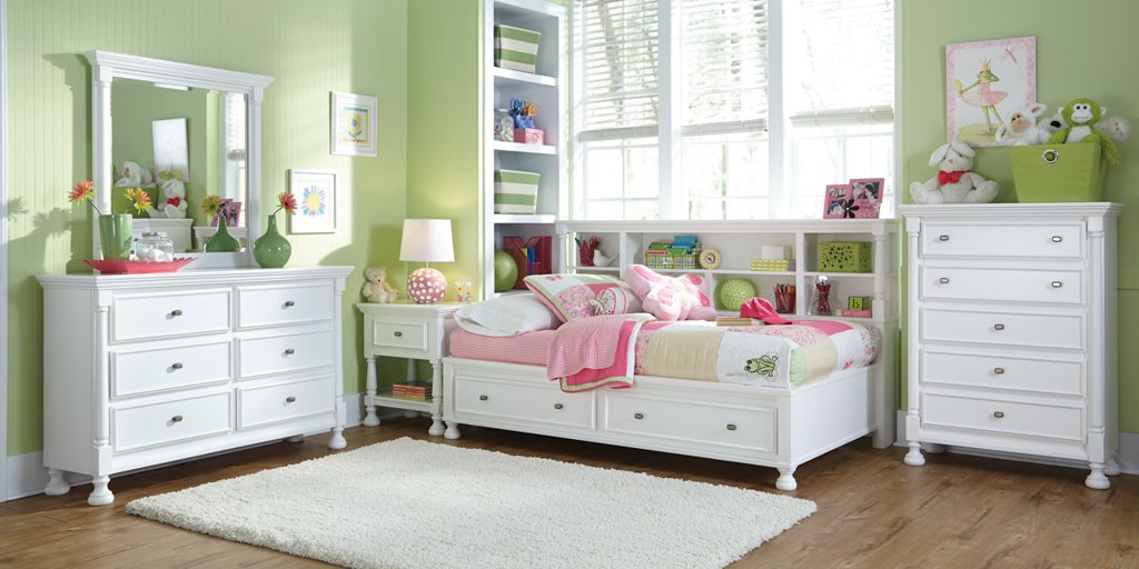 kaslyn bookcase bed