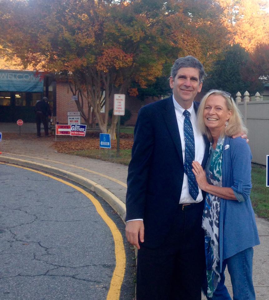 dangecker's tweet photo. Liz and I voted this AM! Did you? #votegeckerforvasenate https://t.co/WC1FAUZSQK