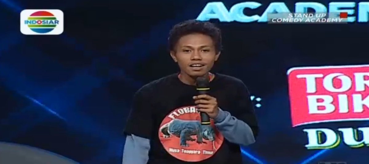 Indosiar's tweet photo. kata @Ephysekuriti komodo bisa nyium bau kalian kalo belom mandi, ups udah pada mandi kan? #StandUpAcademy https://t.co/YonVEzErgb