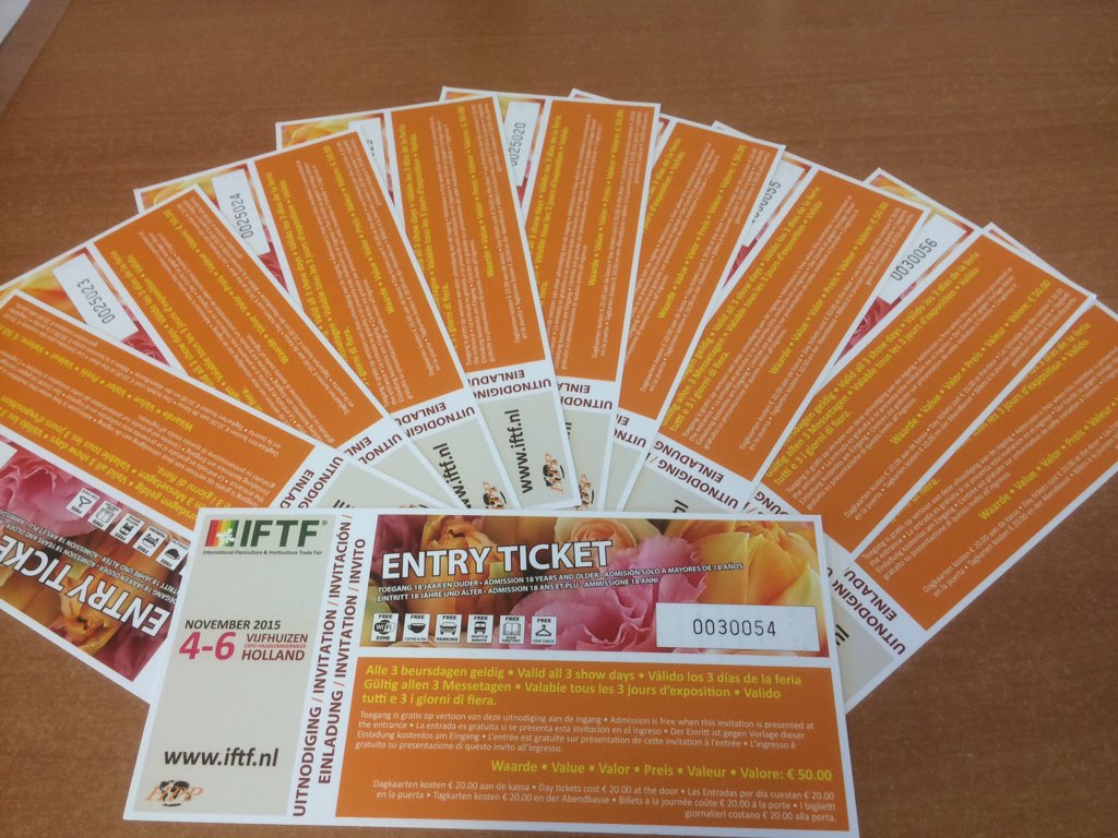 Ik heb nog gratis kaarten voor de IFTF beurs 4-6 nov. Vijfhuizen (10-18 uur). Interesse?