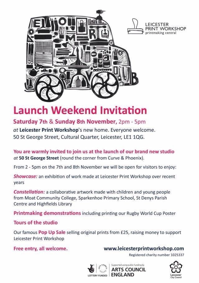 LeicesterPrint's tweet photo. We open our doors this weekend. #ourbigmove 2 - 5pm Saturday and Sunday https://t.co/c1IkI4bpa7