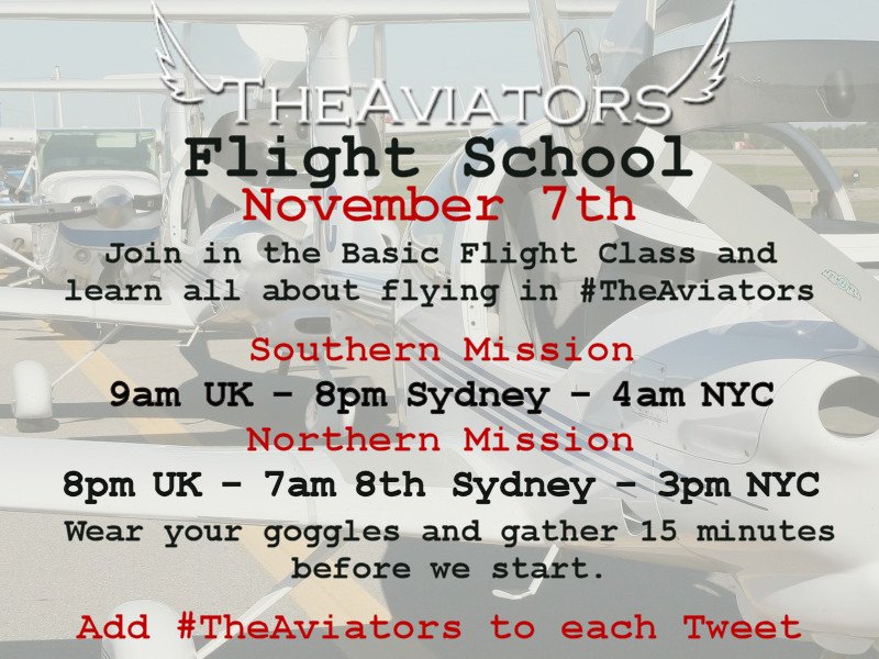 ToddyFur's tweet photo. #TheAviators Flight School is this weekend. New flyers and experienced are all most welcome to join in the fun. https://t.co/cyxkJKJfSa
