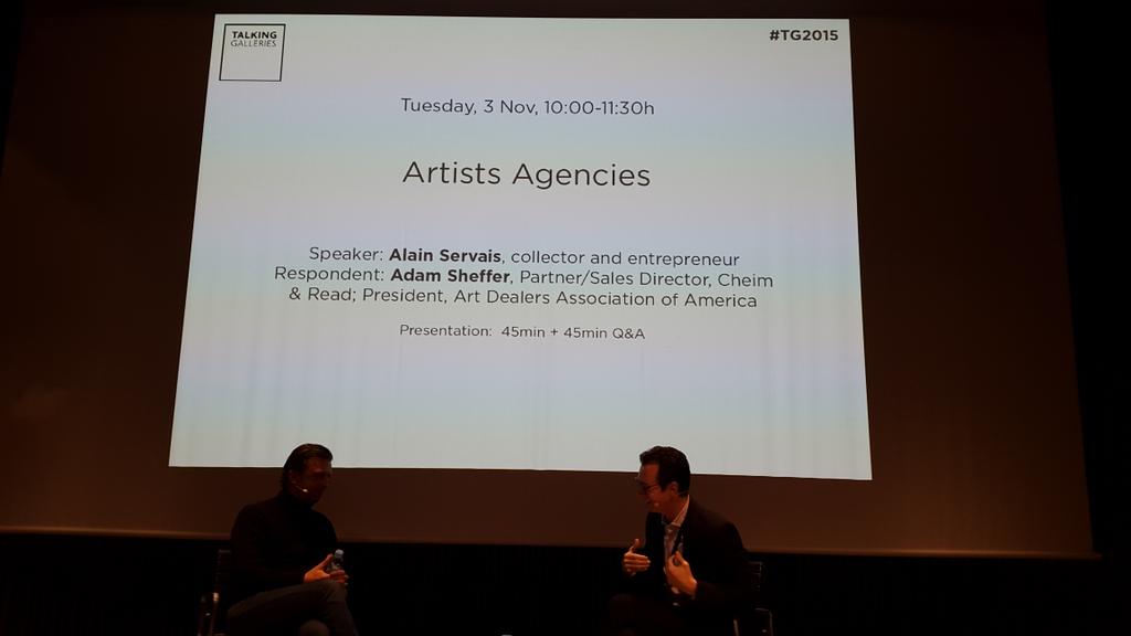 peinadormarta's tweet photo. Artist agencies @aservais1 #AdamSheffer @The_ADAA He likes the complexity of his job Empathy Sensitivity #TG2015 https://t.co/VuKduWk3kQ