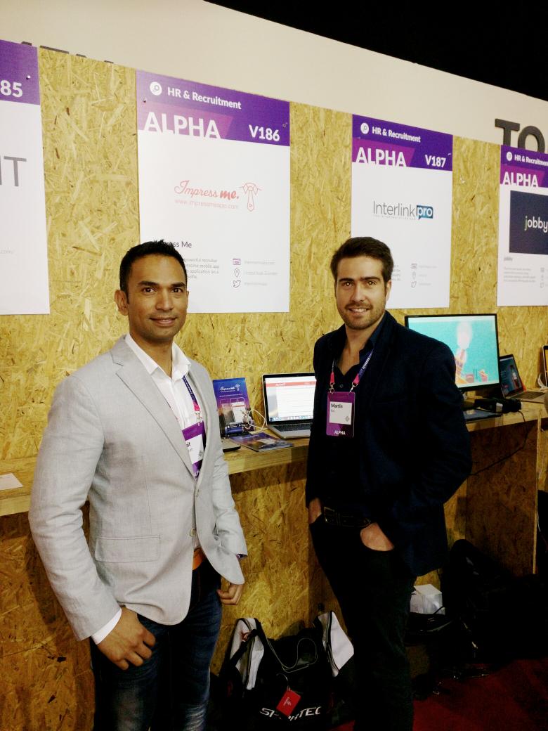 Amit_Ramdath's tweet photo. Setup and ready at #websummit @ImpressMeApp @ByteOrbit https://t.co/POrYH6Kf5u