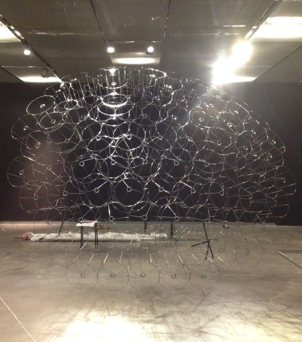 FerSGdesign's tweet photo. Los bichos vernianos van tomando forma. Sólo dos días para la inauguración #VenAVerne https://t.co/HXLJ9kIi5i