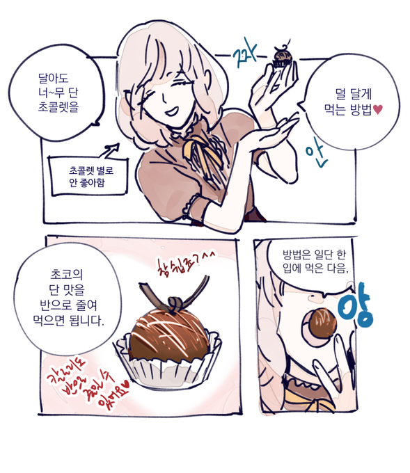 초콜렛 저칼로리로 즐기기 ^.,^ 