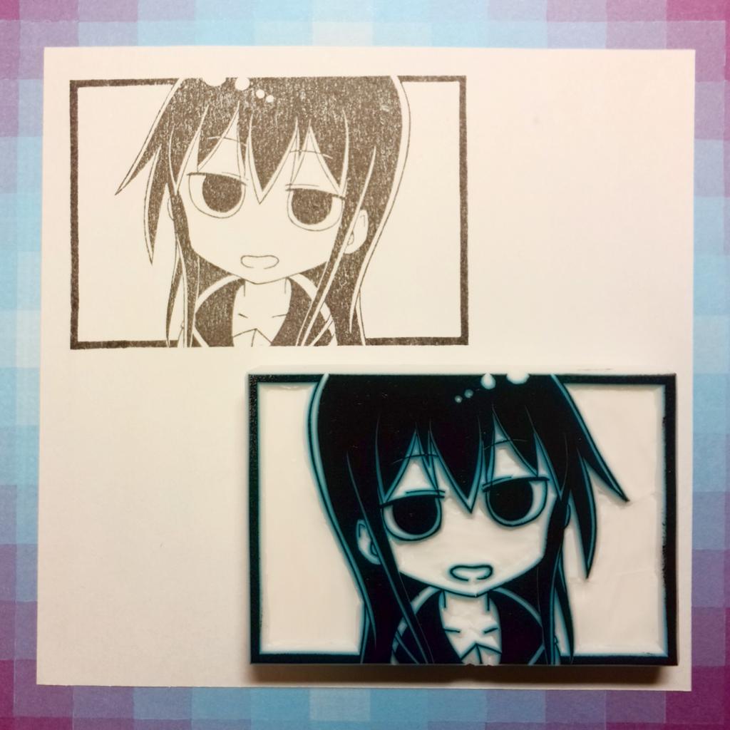 トマトカレー ゲーム実況者 小森さんは断れない の根岸まさ子ちゃんです かわいい 消しゴムはんこ 小森さんは断れない T Co 3haqhuw9hu