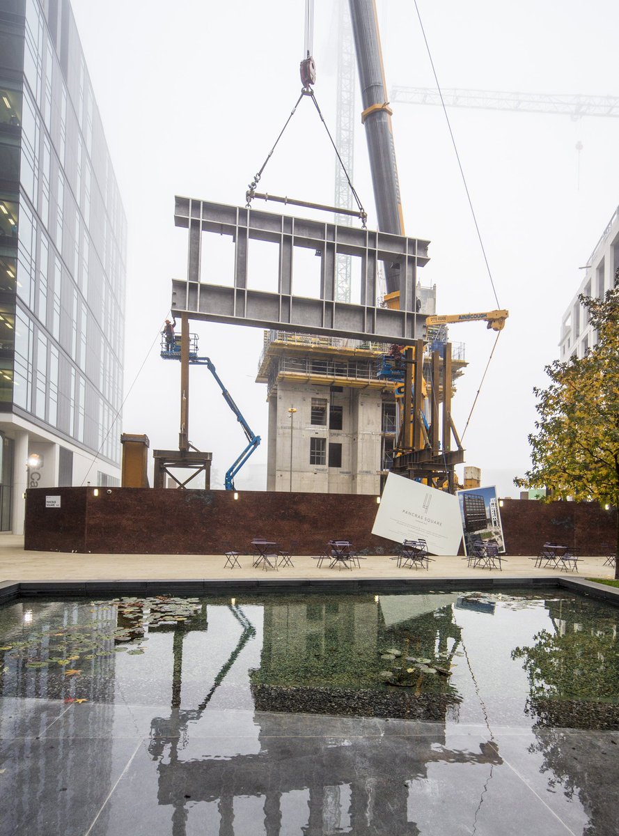 ArgentLLP's tweet photo. Heavy lifting @kingscrossN1C as Four Pancras Square takes shape @UMusicuk @BAMConstructUK https://t.co/q6ASEktLjW