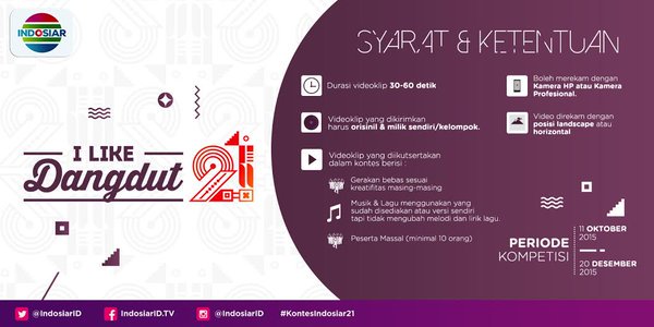 D'T3RONG SHOW (@dt3rongshowid) on Twitter photo Ingin dapat hadiah? Siapkan video I Like Dangdut kamu dan upload ke vidio.com  #KontesIndosiar21 Ingin dapat hadiah? Siapkan video I Like Dangdut kamu dan upload ke vidio.com  #KontesIndosiar21