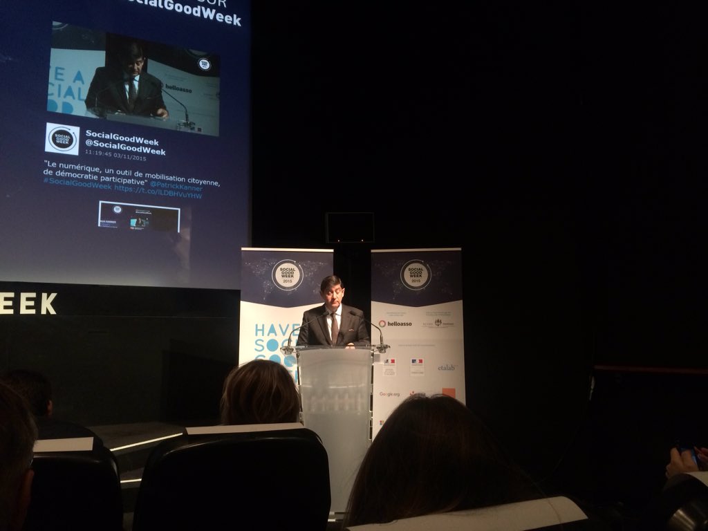Fullmobs's tweet photo. Quand le ministre Patrick Kanner parle de @Fullmobs et tous les les projets de le Demosphere! merci #SociaGoodWeek https://t.co/PEViSpwsSl