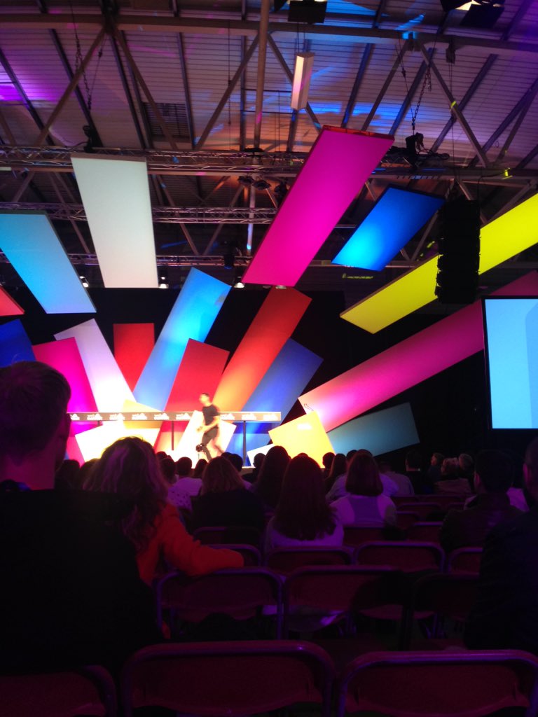 InstntDating's tweet photo. Inspiring 'parenting of creativity' talk by Ben Jones. Let's inject creativity back into dating #websummit #instnt https://t.co/NX9zLtlogj