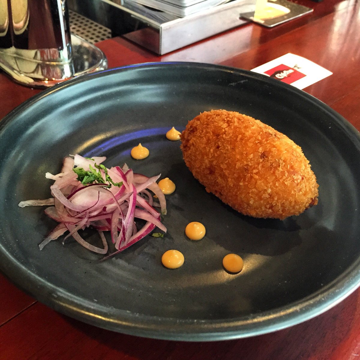 chichaemp's tweet photo. Did you know we have a new #SetLunch? This Papa Rellena (beef, egg &amp; raisin-stuffed potato) is one of the starters https://t.co/HNVxPYcbGM