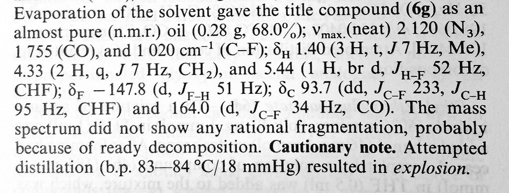 Lees_tweeted's tweet photo. Cautionary note... I won't be distilling the product then
#LabChemist #RealTimeChem https://t.co/ilnv17H8NY