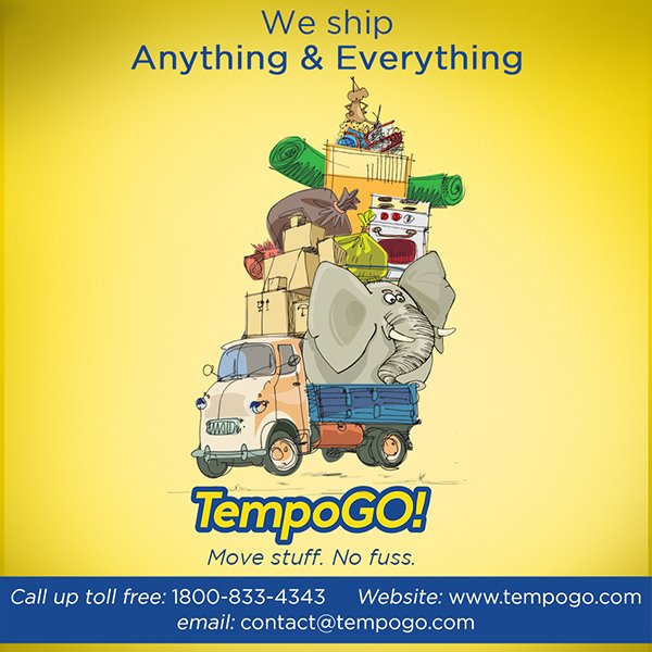 TempogoIN's tweet photo. Customer: Let's talk about the elephant in the room.
TempoGo : Sure, sir. 
Customer: Possible? 
TempoGo : :) https://t.co/WVbbTRyKZu